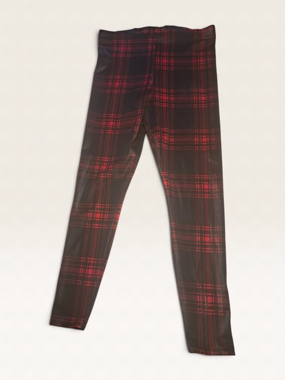 BlackMilk Red & Black Plaid Tartan Leggings Size XL Made in Australia